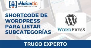 shortcode wordpress para listar subcategorias