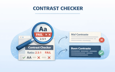 Contrast Checker en dise&ntilde;o web: la herramienta silenciosa que define si tu web funciona o no