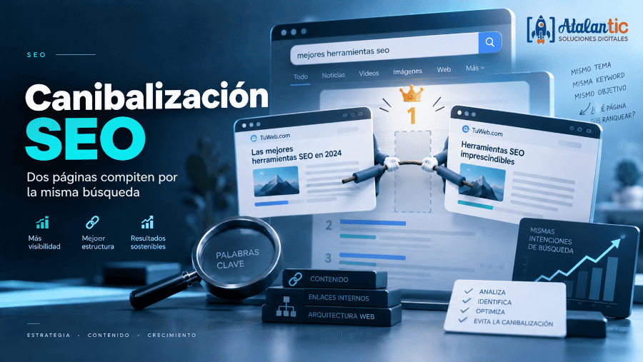 Dos páginas de tu web compiten por la misma búsqueda así funciona la canibalización SEO