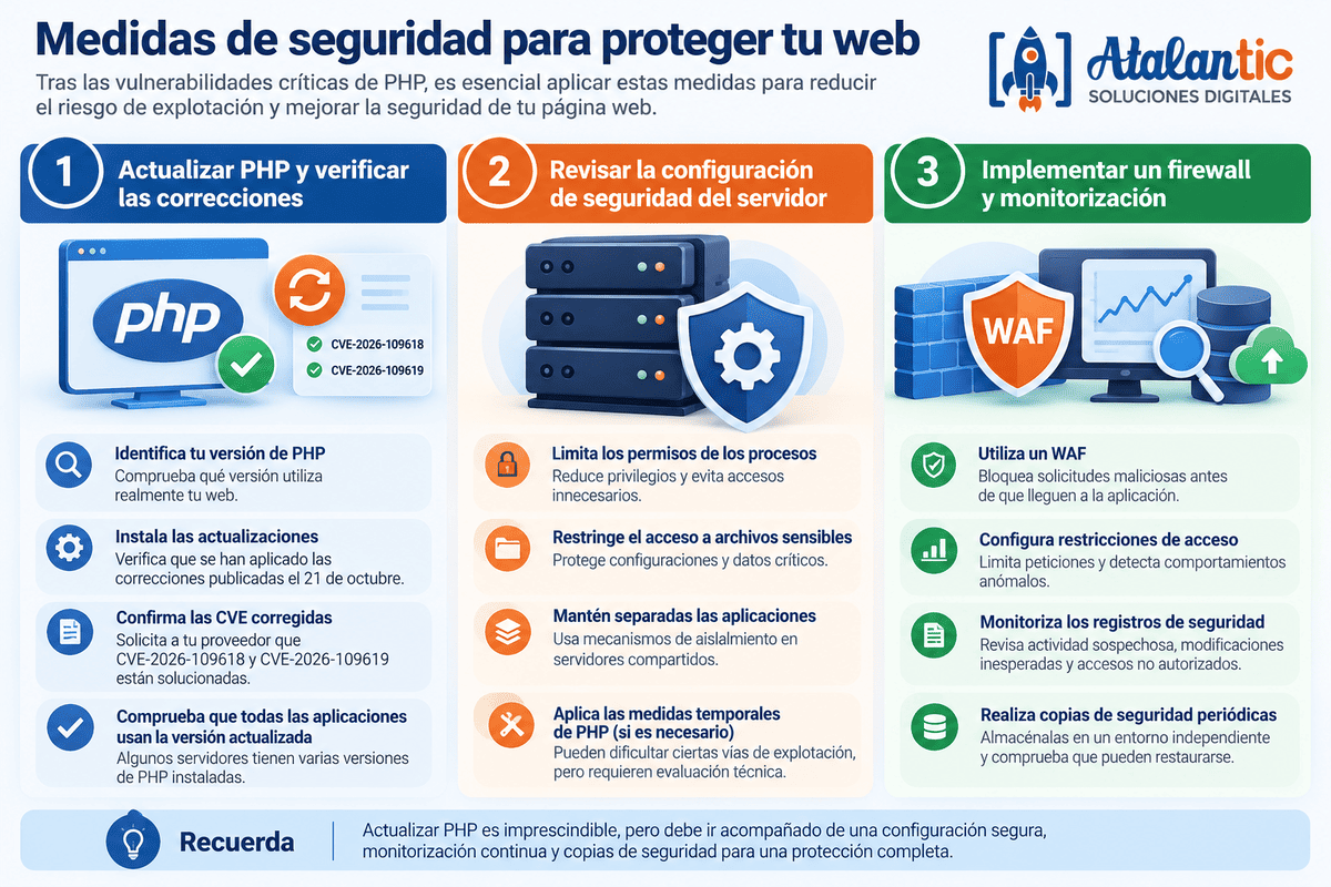 Medidas de seguridad tras el error cr&iacute;tico de PHP